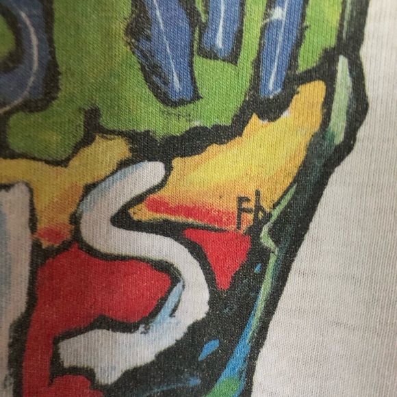 Vintage 90s XL Fred Babb Art and Music I go both ways Grunge art legend t shirt - Picture 10 of 12